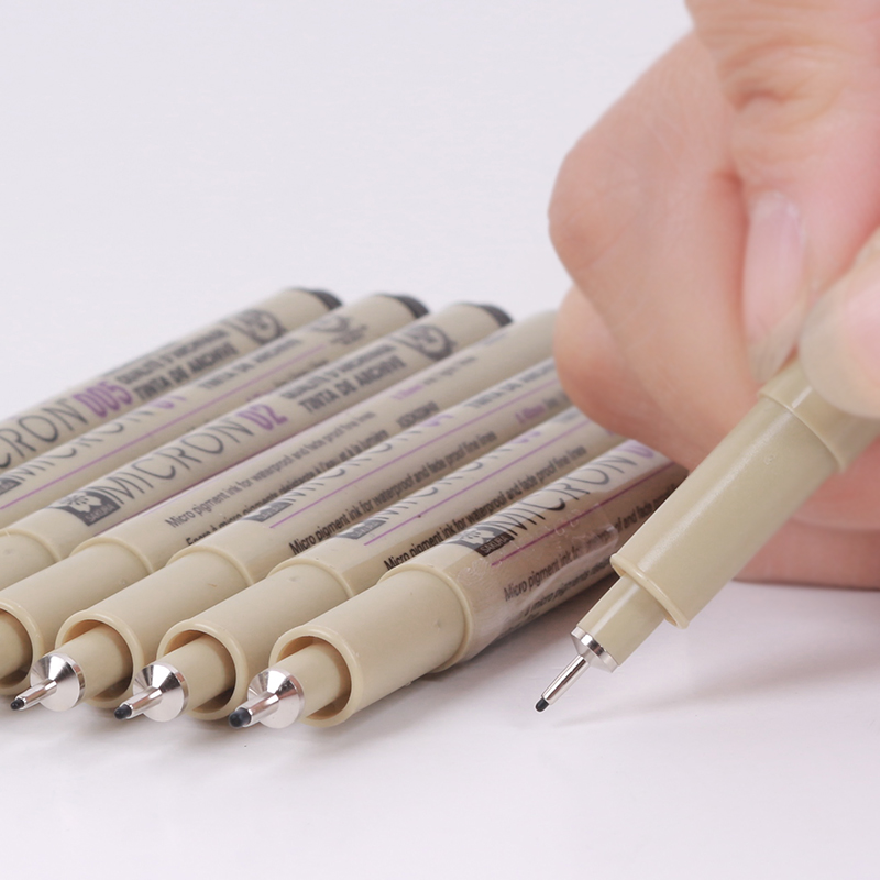 日本樱花针管笔 防水勾线笔 漫画描边笔设计手绘笔绘图笔套装包邮 - 图1
