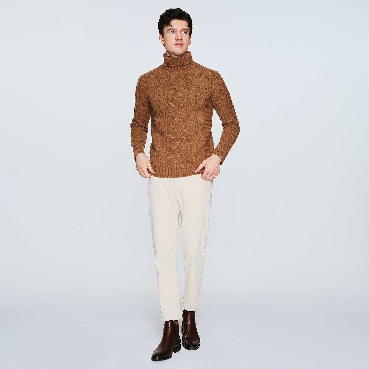 JODOLL乔顿男士挺括抗皱灯芯绒保暖休闲裤潮流百搭直筒修身长裤 - 图2