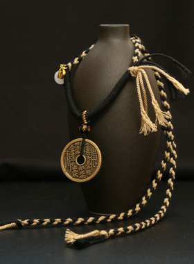 编织山鬼钱手串吊坠男女通用