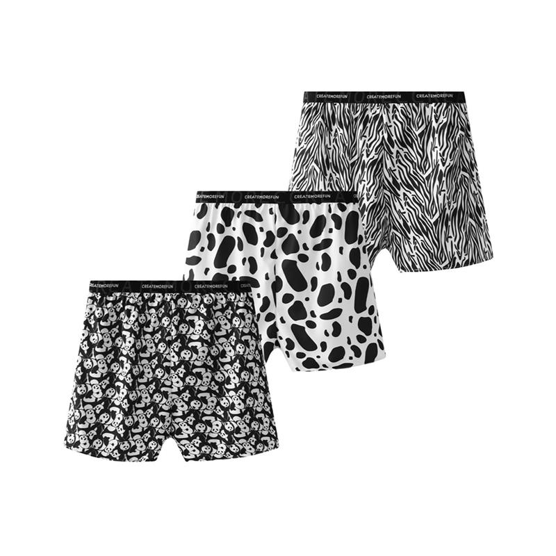 Ice silk men's European size printed Arrow pants