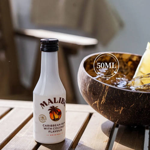 马利宝椰子朗姆酒小瓶50ml小酒版烘焙酒伴酒办利口酒Malibu rum-图2