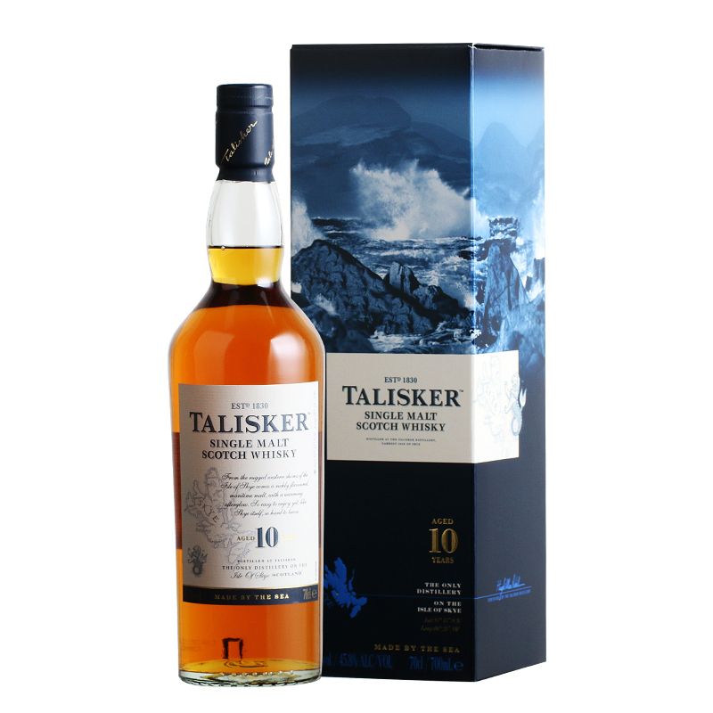 泰斯卡10年 单一麦芽纯麦威士忌700ml Talisker Aged正品进口洋酒 - 图0