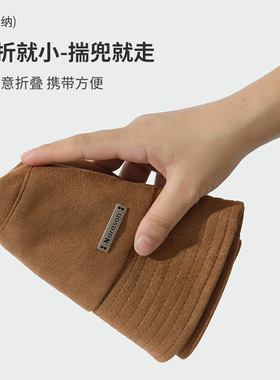 秋冬高级感麂皮绒面渔夫帽时尚休闲显脸小素颜遮脸文艺复古盆帽