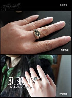 祷之手正品潮品泰银戒指good vibrations男女纯银开口戒指