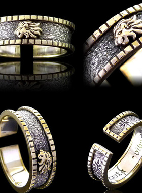 rastavibrations力量男开口戒指