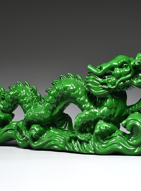 实木质龙客厅摆件十二生肖龙补角