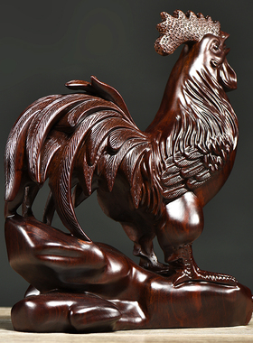 吉祥物祝福客厅实木木雕补角摆件