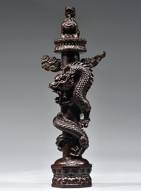 吉祥物客厅实木补角祝福摆件木头