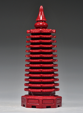 天然朱砂13层9层十三层红色