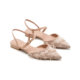 WILLWISHES fairy style pointed toe thick heel sandals