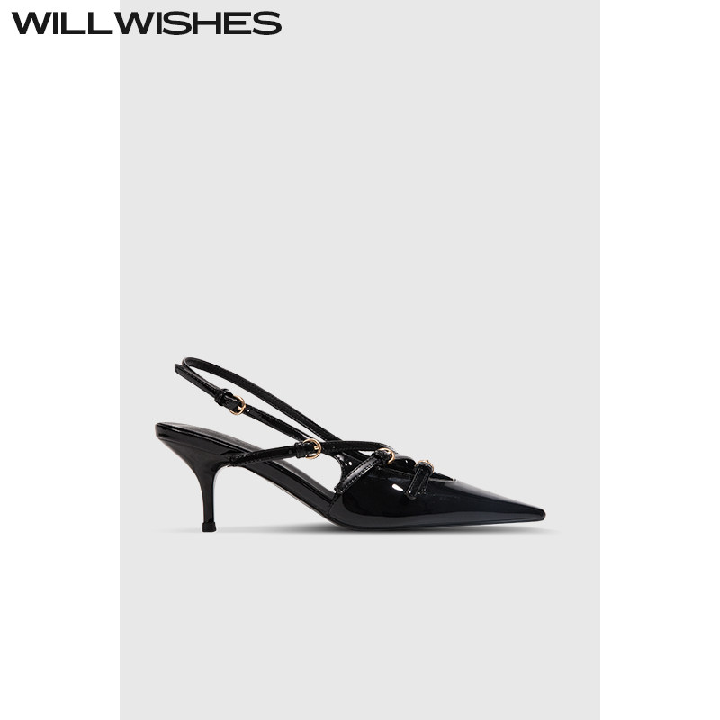 【折扣季，卖完不补】王玎设计女鞋夏季尖头细跟高跟凉鞋HX2401-1,淘宝优惠券,粉丝福利购,淘宝优惠卷