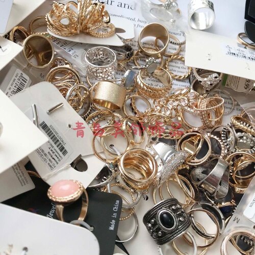 论斤称的戒指欧美称斤网红甜美风饰品按重量卖混批按斤杂款指环 - 图2