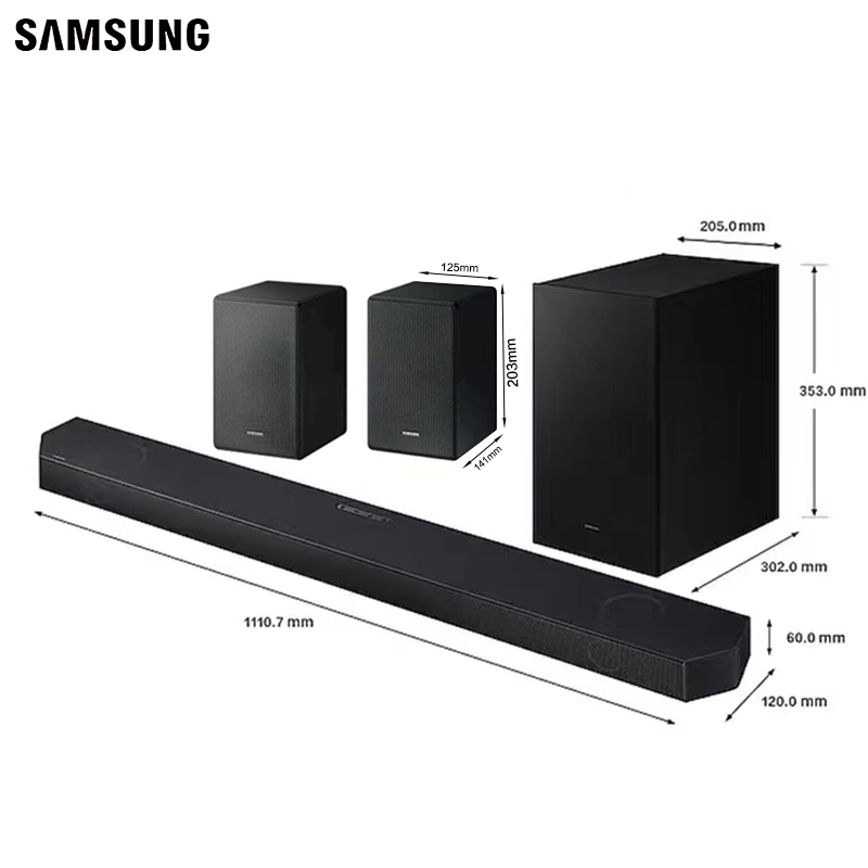 Samsung/三星 HW-Q700C回音壁杜比全景声家用电视音响家庭影院-图1