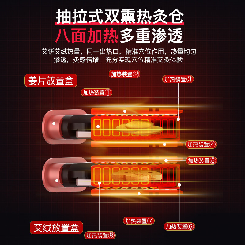 艾灸家用仪器热敷理疗熏蒸仪盒随身灸养生艾灸灯艾灸仪美容院专用,淘宝优惠券,粉丝福利购,淘宝优惠卷
