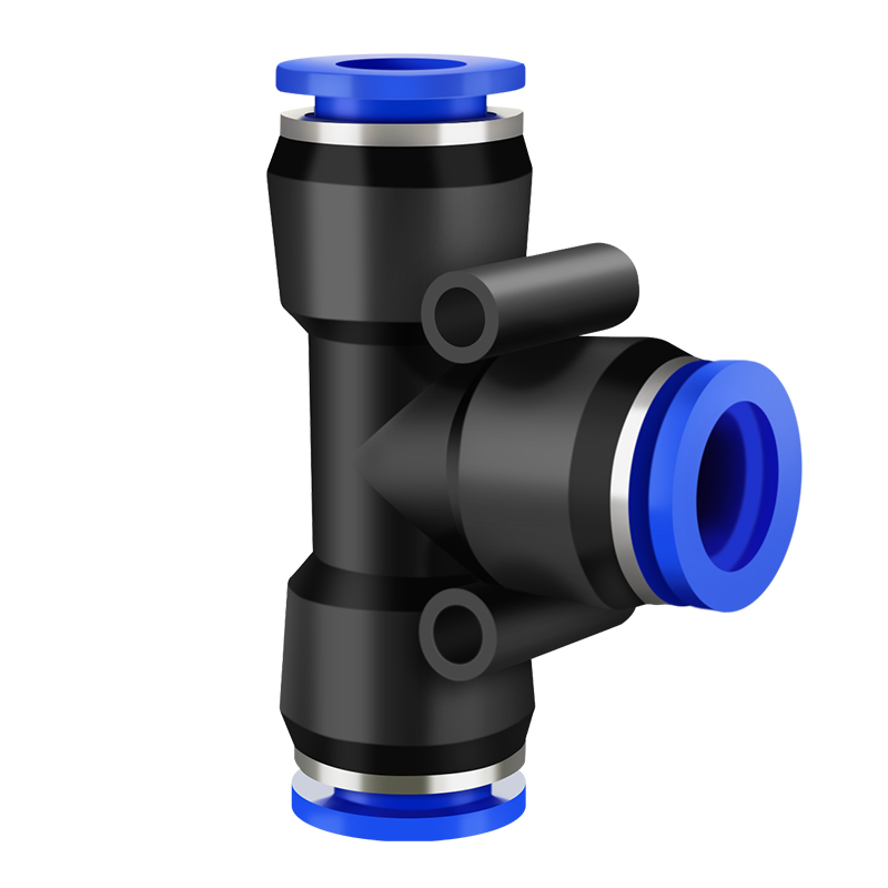 PE4/6/8/10/12/14/16MM气管T型三通快速接头气动快插气泵配件大全 - 图3