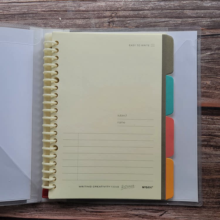 Morning light PP cover loose-leaf notebook notepad notebook