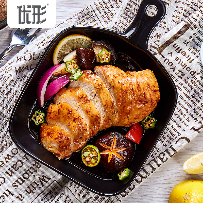 ishape优形旗舰店优形沙拉鸡胸肉电烤烧烤味100g*9袋高蛋低脂健身即食代餐鸡胸肉2