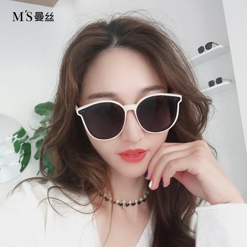 GM 防紫外线太阳眼镜男开车 ins 2019 新款 墨镜女韩版潮圆脸黑色方框 GM 防紫外线太阳眼镜男开车 ins 2019 新款 墨镜女韩版潮圆脸黑色方框