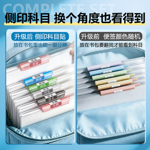 得力A3双拉杆试卷夹试卷整理夹收纳袋小学生专用文件夹透明插页翻页初中用大容量卷子文件档案分类旋转抽杆夹 - 图1