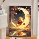 Winnie the Pooh 2025 Новый стиль скучный и теплый и милый 5D -шитчанка ручной работы Crystal Diamond