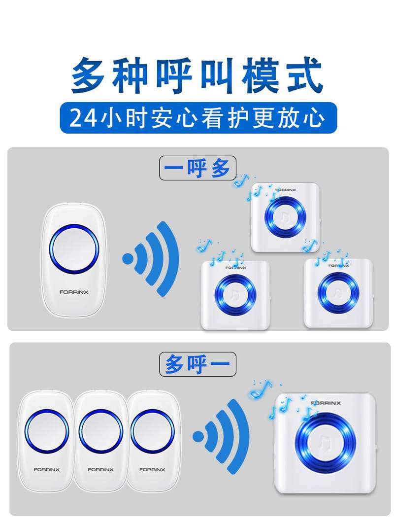 报警器呼唤器独居老人一键呼救叫人紧急呼救按钮叫人铃家用按铃器_虎窝淘