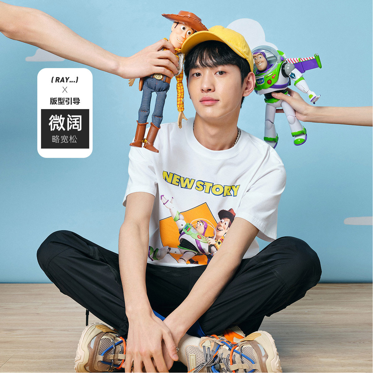 太平鸟男装玩具总动员系列短袖t恤 太平鸟男装outlets店T恤