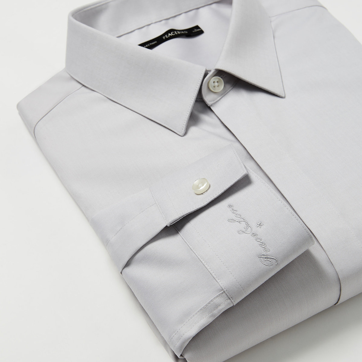 太平鸟男装长袖男2020新款纯棉衬衫 太平鸟男装outlets店衬衫