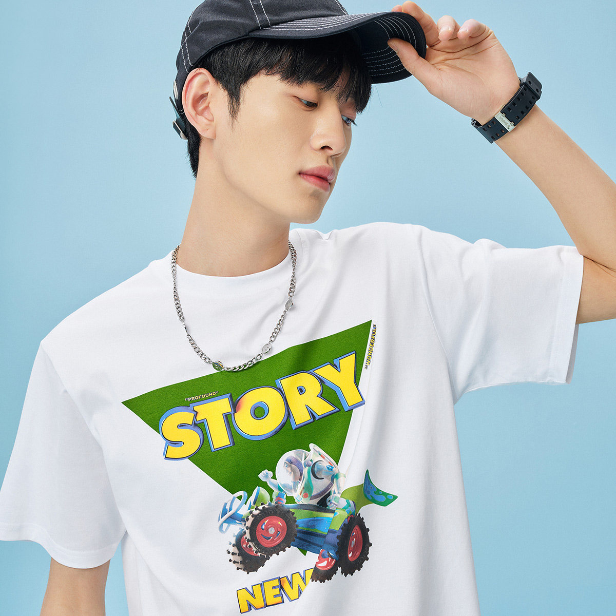 太平鸟男装玩具总动员系列短袖t恤 太平鸟男装outlets店T恤