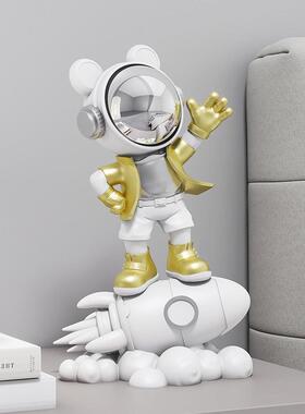 创意宇航员太空人桌面摆件客厅电视柜书房卧室儿童礼物房间装饰品