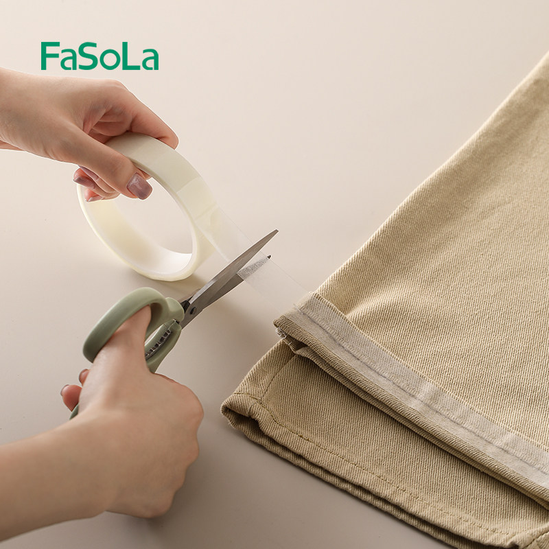FaSoLa布用双面胶衣服专用布料免缝胶衣领固定贴裤腿改短自粘双面胶可水洗不脱胶粘性强粘衣服布艺双面胶,淘宝优惠券,粉丝福利购,淘宝优惠卷