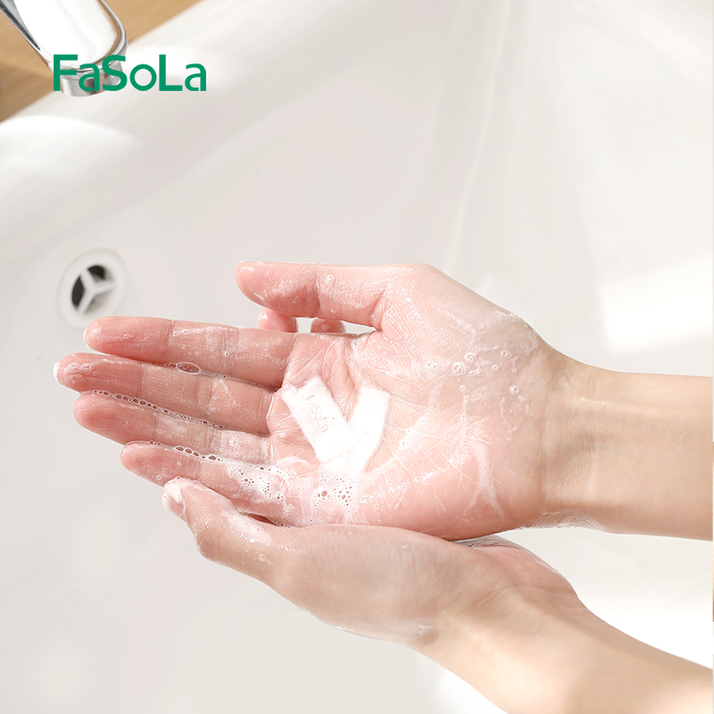 FaSoLa便携式香皂片洗手片洗手皂一次性肥皂片肥皂纸儿童迷你皂纸