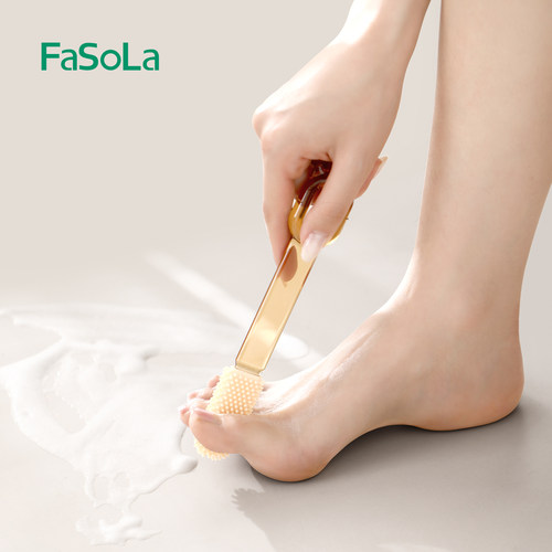 FaSoLa三合一洗澡沐浴刷搓背神器不求人软毛擦后背搓澡起泡浴刷子 - 图2