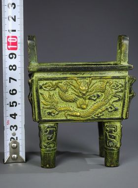 仿古青铜器铜鼎香炉摆件鼎盛千秋办公室摆件