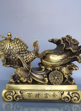 铜白菜摆件 铜葫芦百财福禄家居客厅办公室装饰品开业礼品聚宝盆