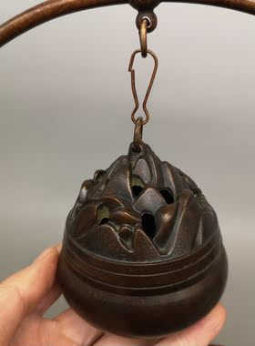 黄铜香熏炉香炉摆件家居装饰品家用