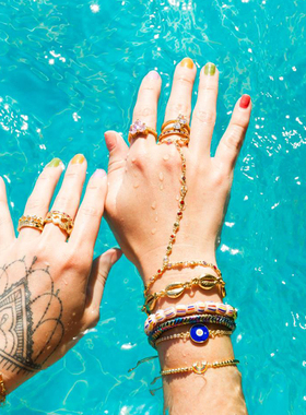 ins现货粉色心形博主推荐戒指