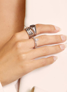 LUVAJ皓石戒指链ns高级冷淡风