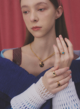 张紫宁江疏影同款宝石开口戒指