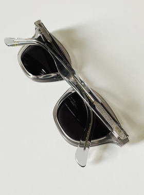 apeslook复古北欧雅痞绅士透明灰色手工板材墨镜