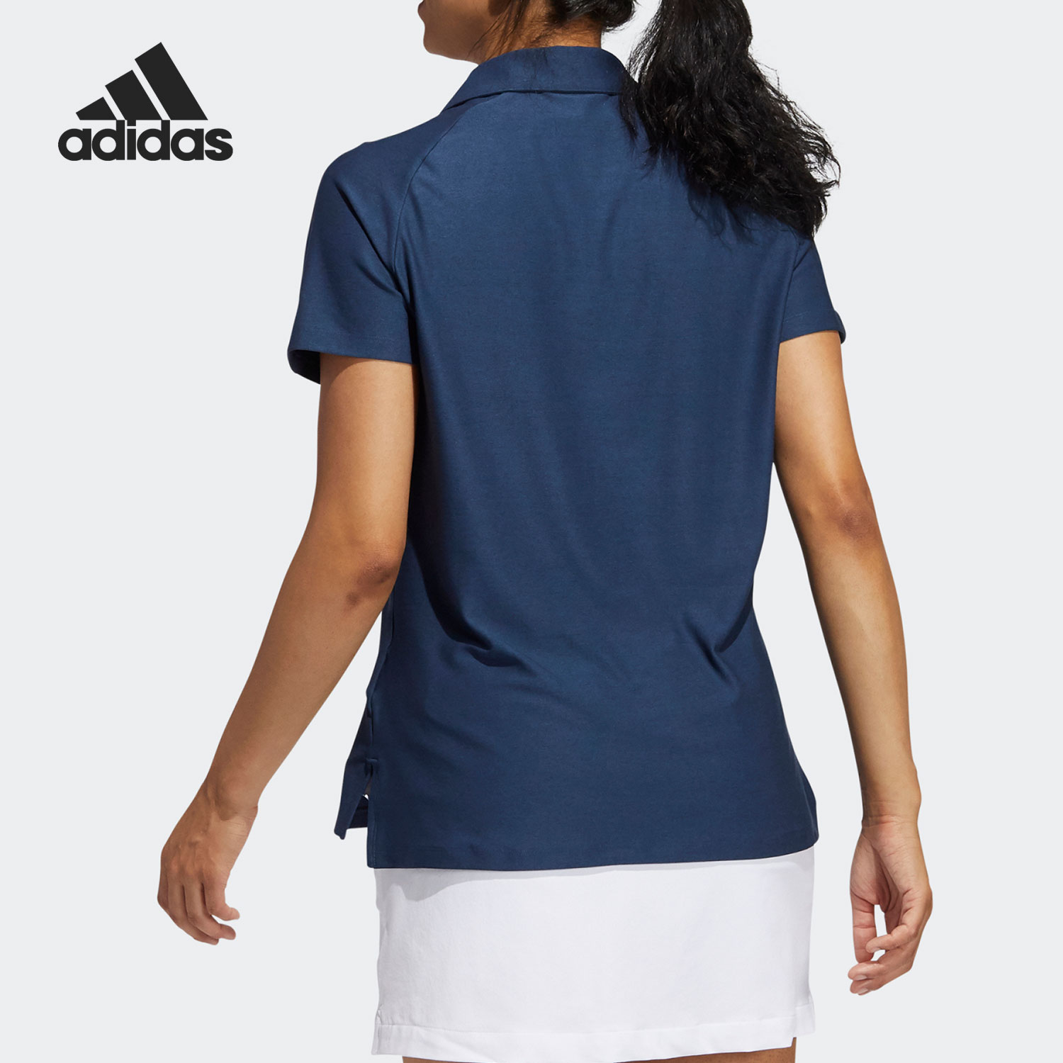 Adidas/阿迪达斯正品新款翻领女子短袖休闲运动Polo衫 GV0205 - 图0