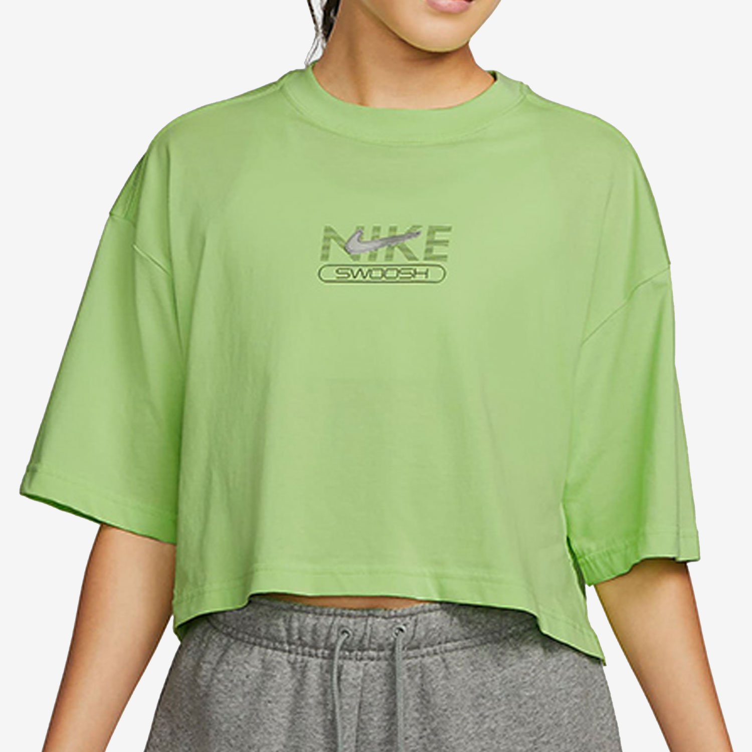 Nike/耐克正品夏新款SWOOSH女子运动休闲舒适透气短袖 DR5625-360-图0