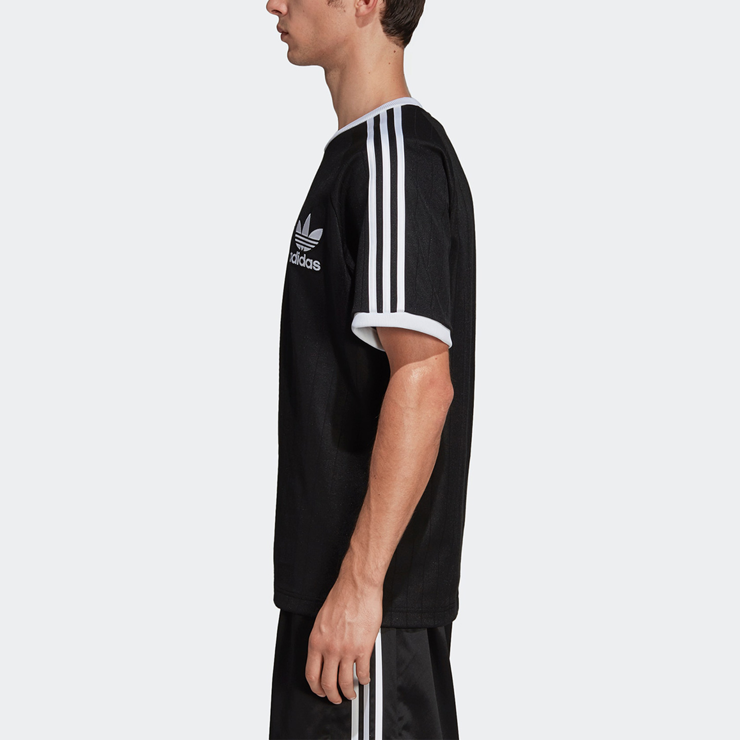 Adidas/阿迪达斯正品夏季新款三叶草男子运动休闲T恤DV1621 - 图0