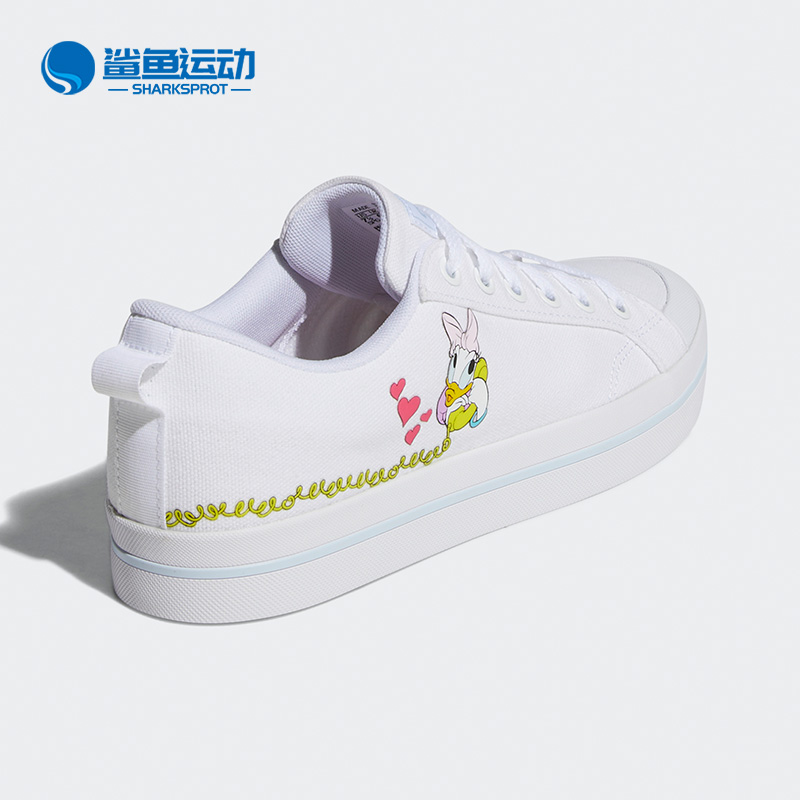 Adidas/阿迪达斯正品 neo BRAVADA 唐老鸭女子运动休闲鞋FY0256 - 图2