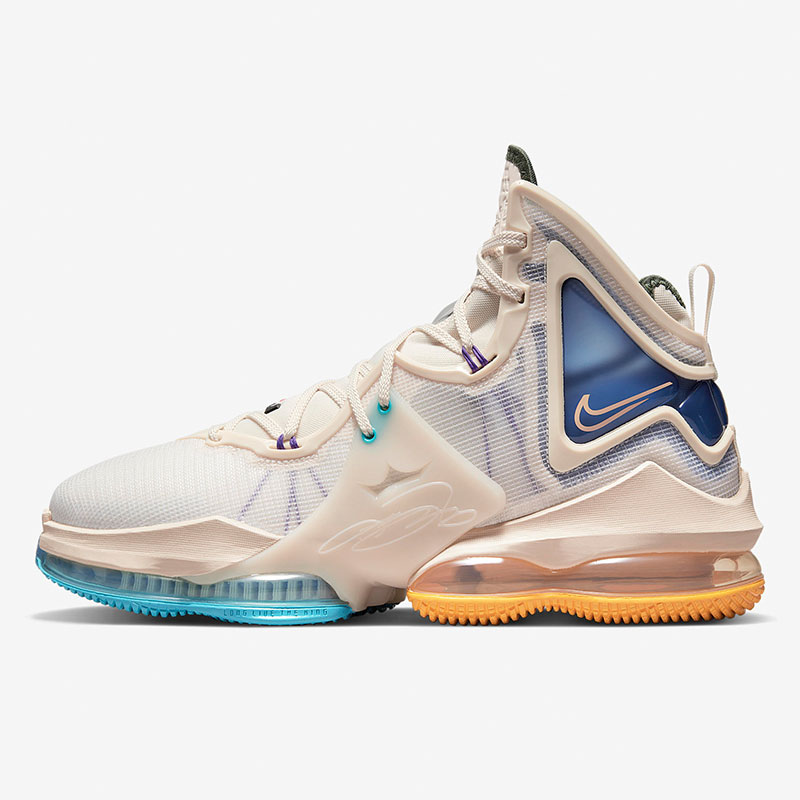 Nike/耐克正品 LeBron 19 男子实战篮球气垫运动鞋DC9341-200 - 图0