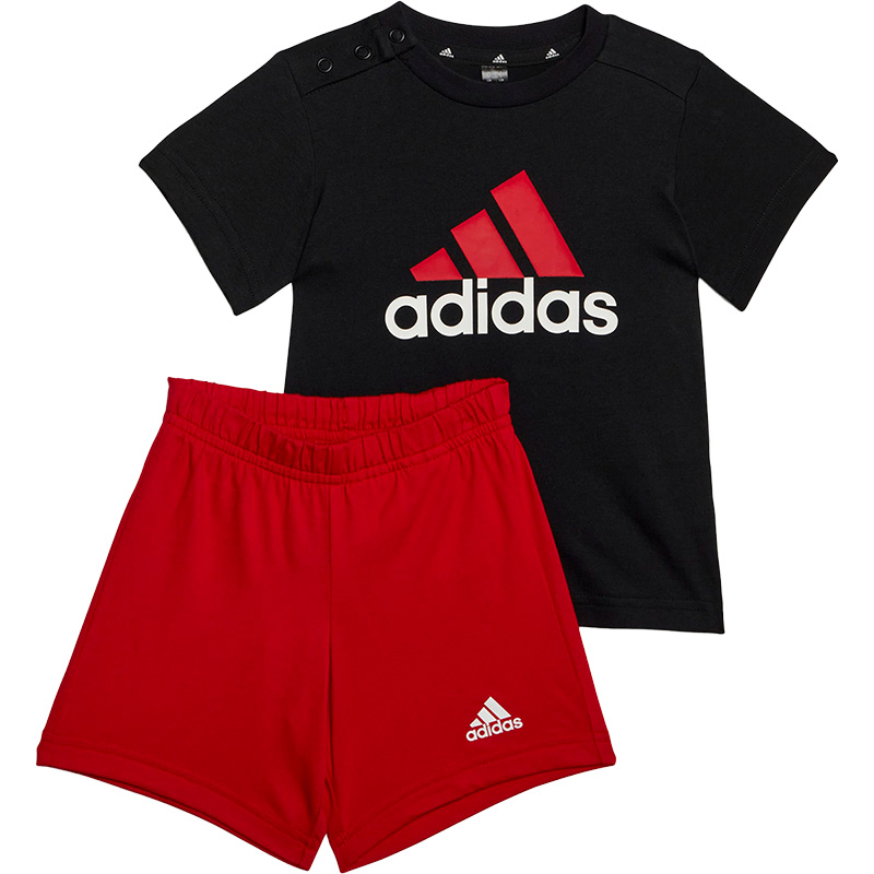 Adidas/阿迪达斯正品男女婴童夏季新款运动短袖套装HR5885 - 图3