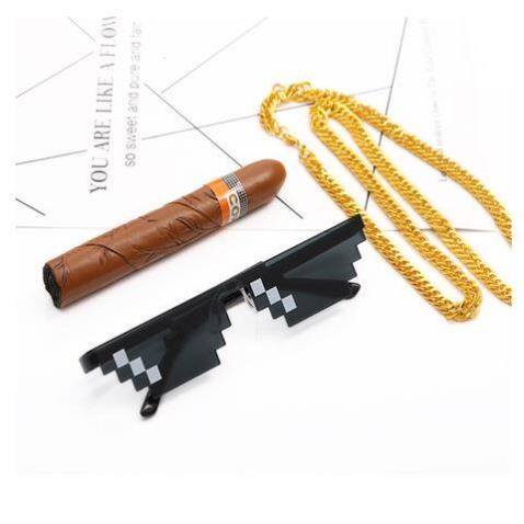 大金链子道具锁骨酒吧饰品加宽土豪 梦豪项链