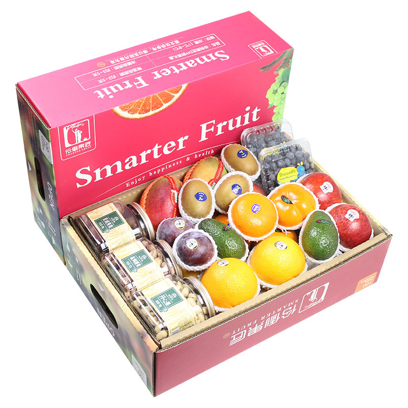 顺丰包邮10斤坚果+新鲜水果组合礼盒装混搭混合春节送礼高端团购,淘宝优惠券,粉丝福利购,淘宝优惠卷