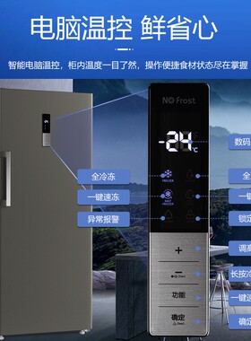 398升冰柜变频风冷无霜立式美菱