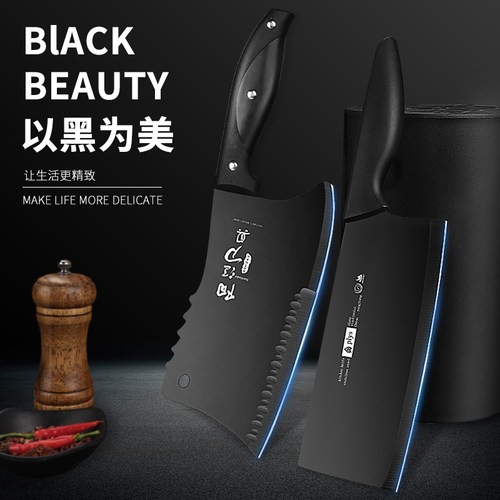 斩切两用菜刀砍骨头专用刀锋利免磨不锈钢家用厨房刀具套装 - 图1