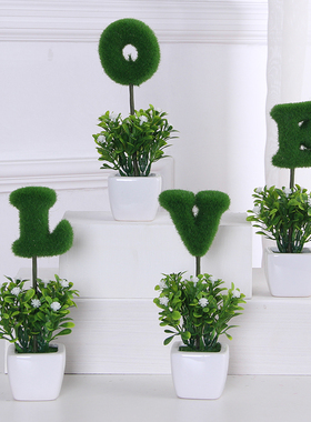 田园风仿真实用结婚小摆件盆景